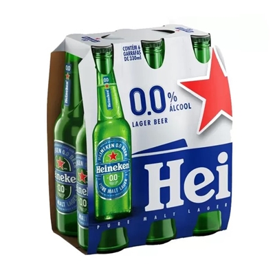 CERVEJA HEINEKEN LATA ZERO FARDO CERVEJA HEINEKEN LONG FARDO GERAL